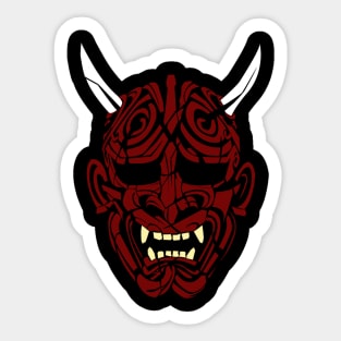 Japanese Demon Mask Sticker